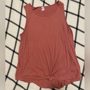 Peachy Pink Knotted Old Navy Tank